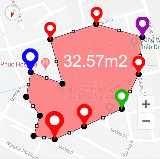 Ukur luas lahan - Hitung jarak
