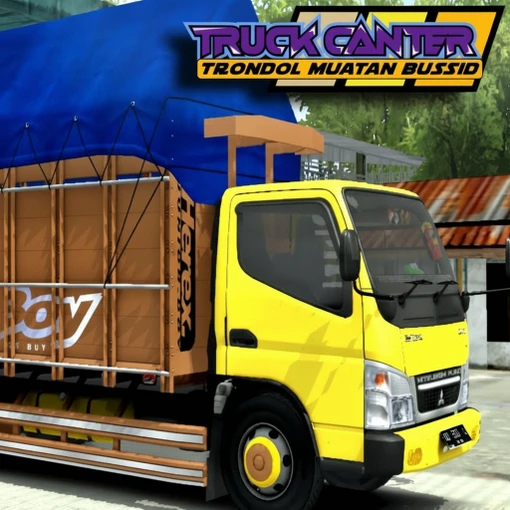 Truk canter trondol muatan