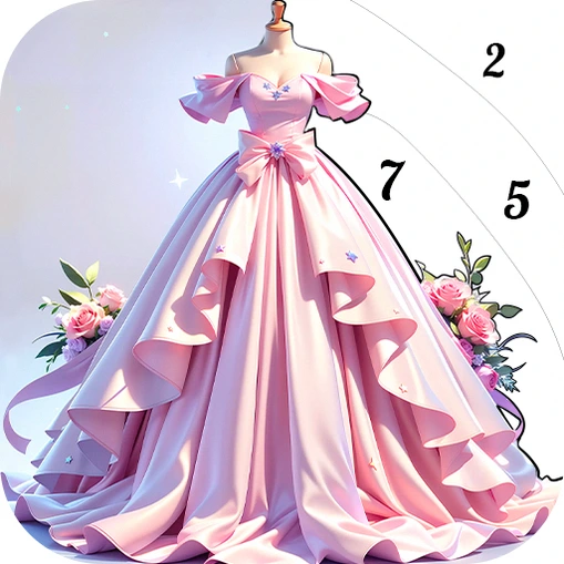 Game Mewarnai Gaun Putri