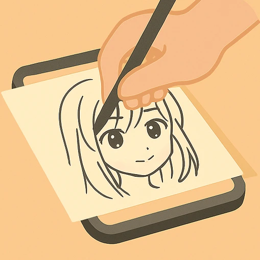 Lightbox draw - kertas kalkir