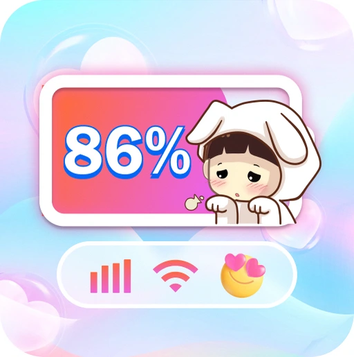 Emoji Battery Widget Customize
