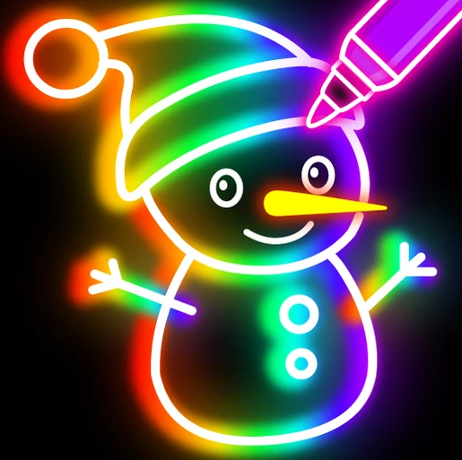 Glow Doodle Art - Warna & Draw