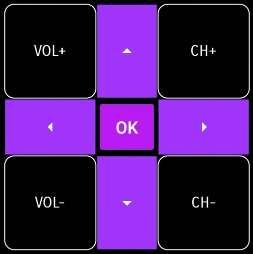 HiSense Smart TV Remote