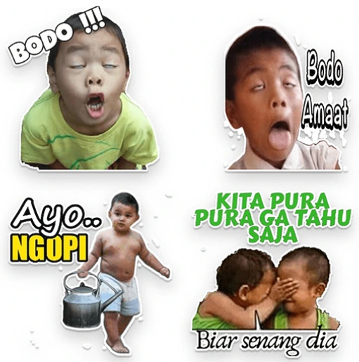 Kumpulan Stiker WA Lucu