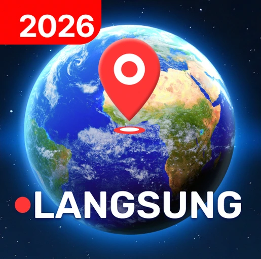 Tampilan Peta Bumi Langsung