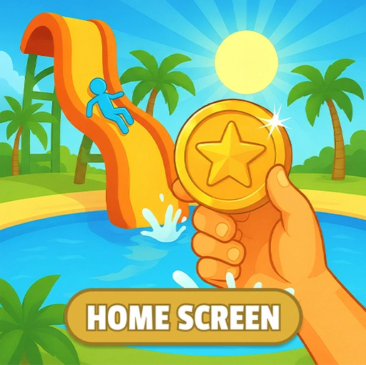 Waterslide Tycoon Home Screen