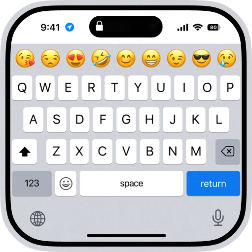 iphone 15 Keyboard Fonts Emoji