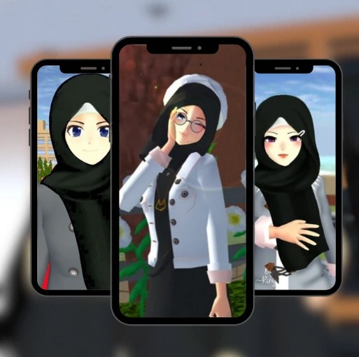 Sakura Hijab Wallpaper School