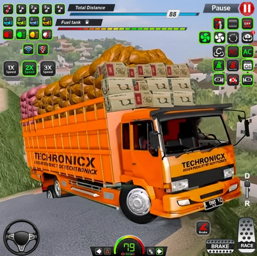 Simulator Truk Lumpur Amerika
