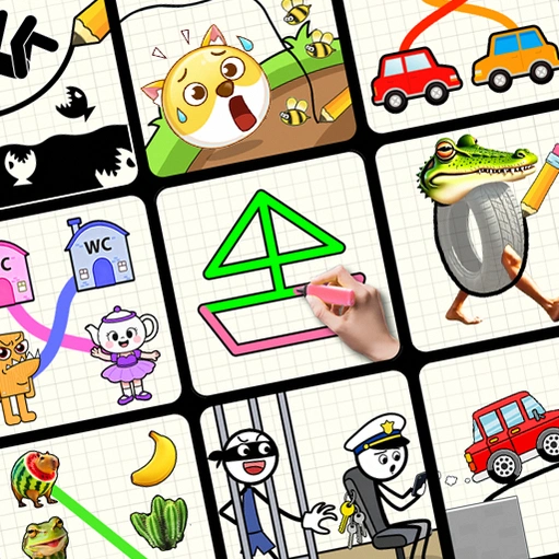 One Line-Mini games Drawing