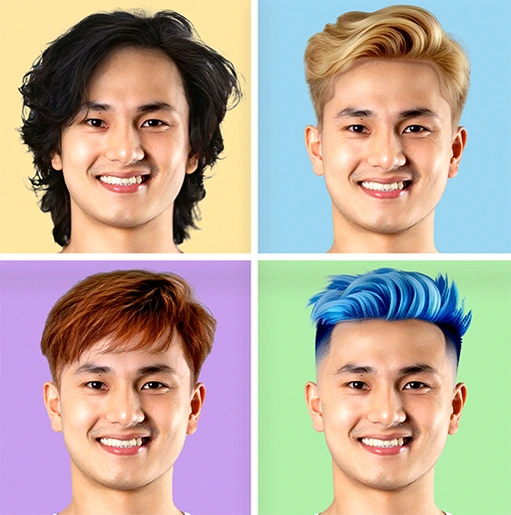 Edit Rambut Panjang Pria Asli